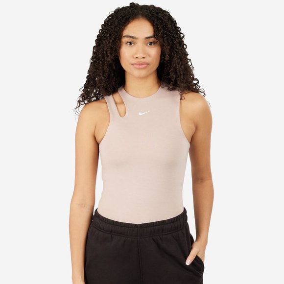 NWT Nike Bodysuit SZ XL Sportswear Essential Diffused Taupe DV7886-272 - Picture 2 of 5